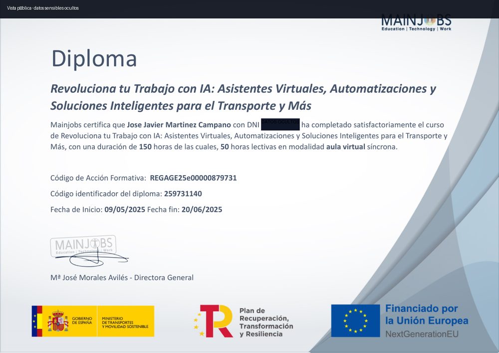 Previsualización de Revoluciona tu Trabajo con IA: Asistentes Virtuales, Automatizaciones y Soluciones Inteligentes para el Transporte y Más